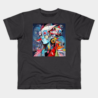 Artsy Colorful Information in Mind Kids T-Shirt